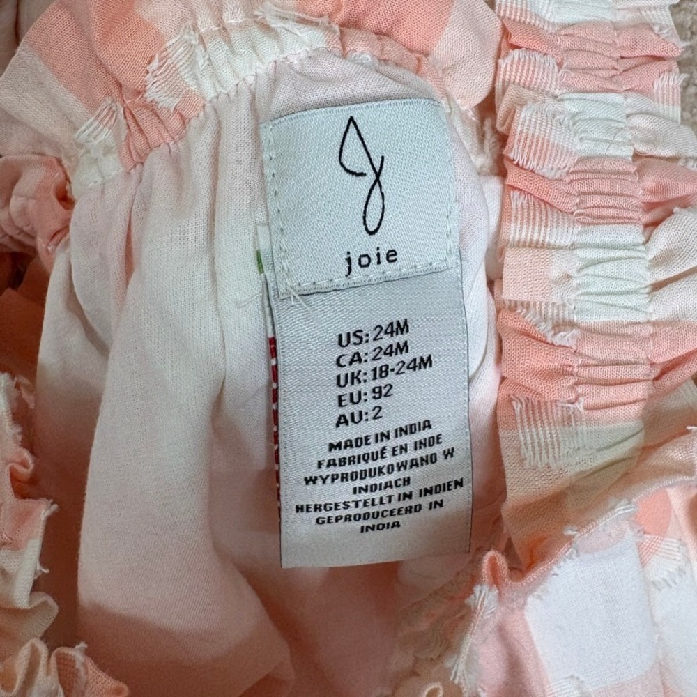 JOIE KIDS Baby‎ Girl Size 24M Dress Bloomer Set NWT - Picture 5 of 6